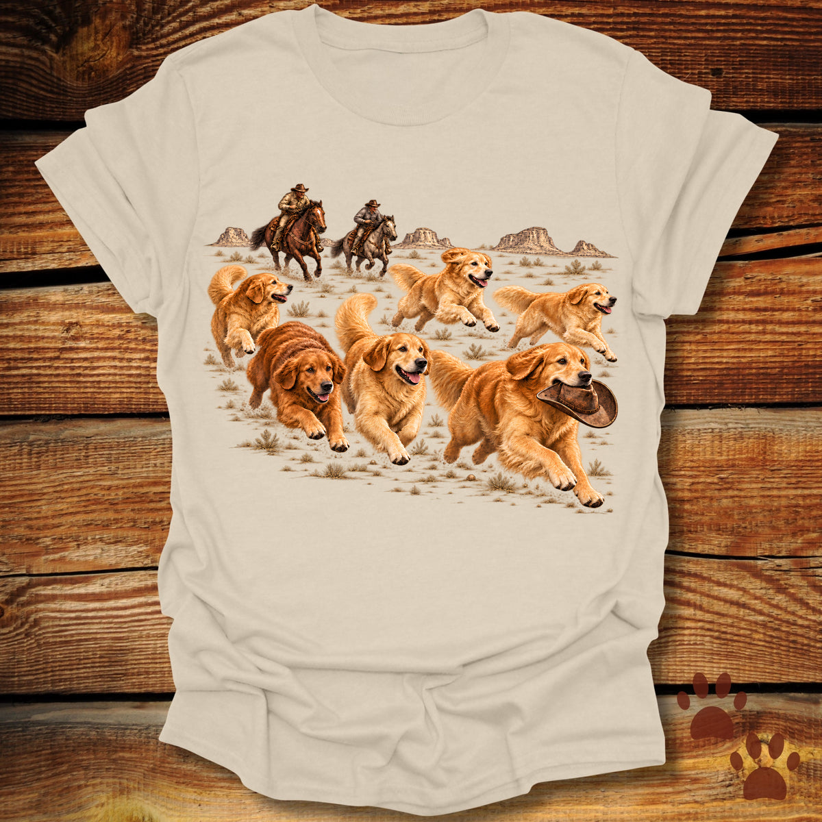Golden Retriever Stampede T-Shirt