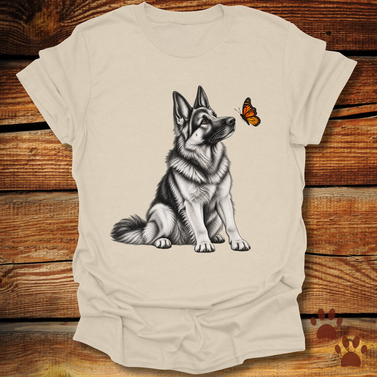 German Shepherd Butterfly Friend T-Shirt