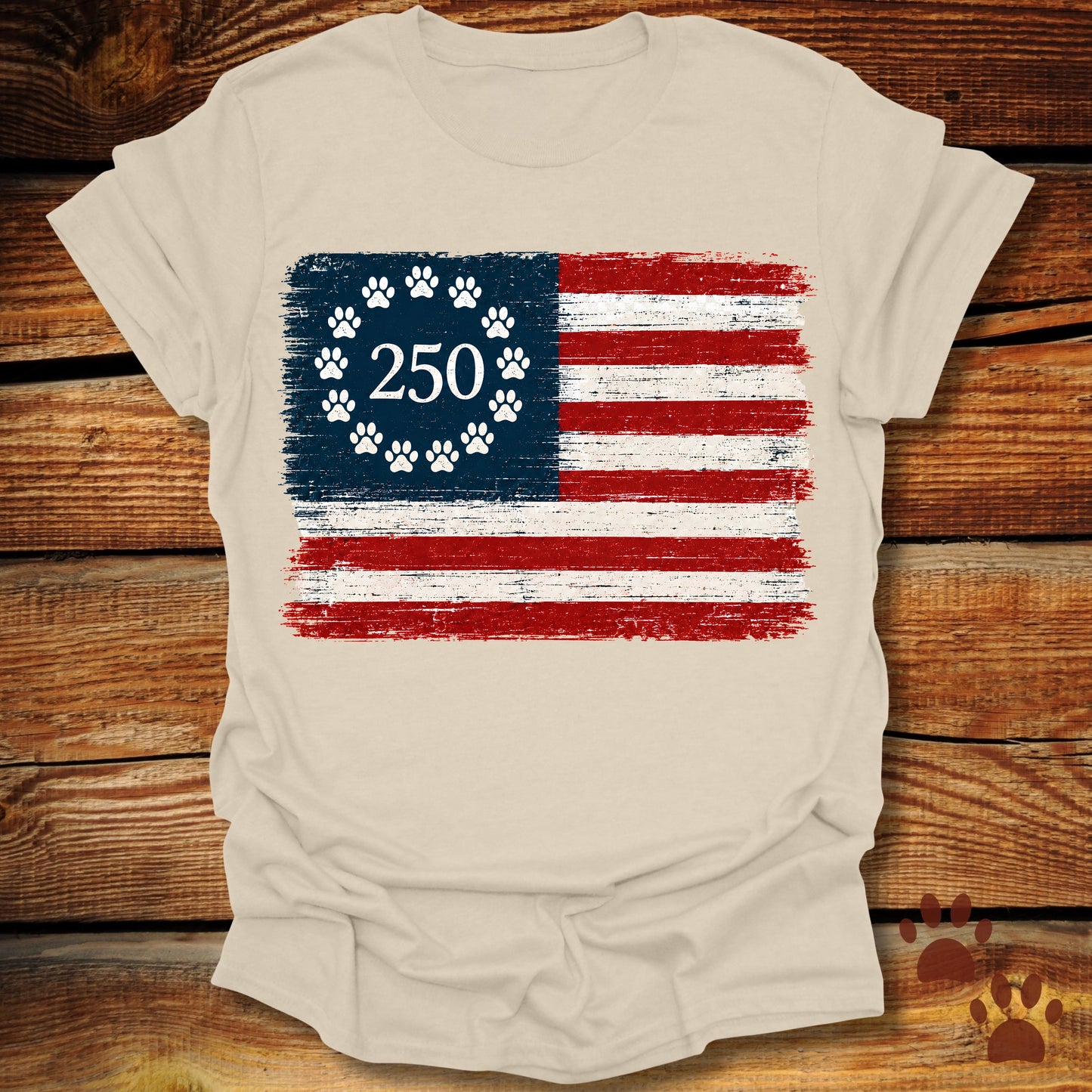 Patriotic Paw 250 American Flag