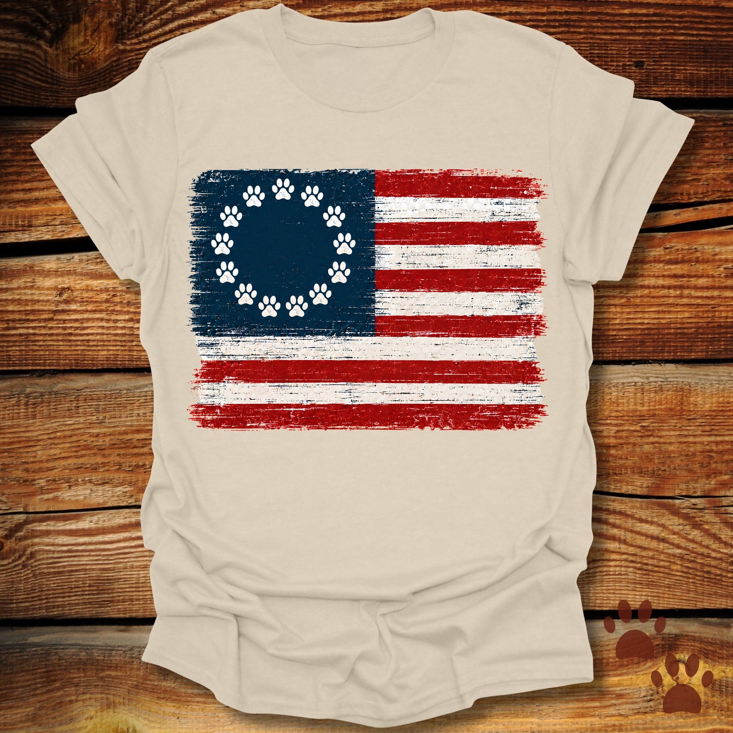 13 Original Paws American Flag