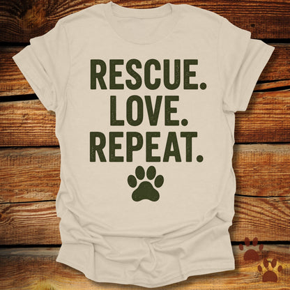 Rescue. Love. Repeat. T-Shirt