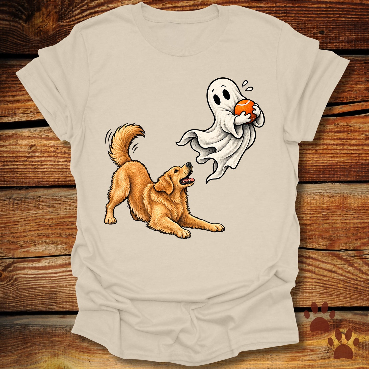 Not Your Ball Ghost Golden Retriever T-Shirt