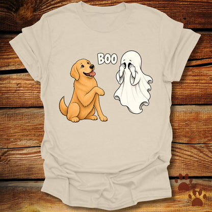 Boo Ghost Golden Retriever T-Shirt