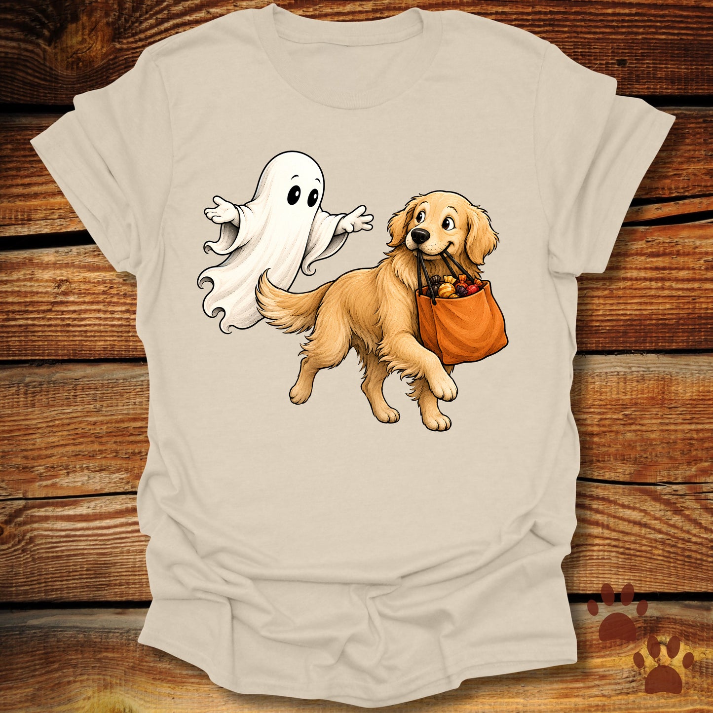 Trick-or-Treat Golden Retriever T-Shirt