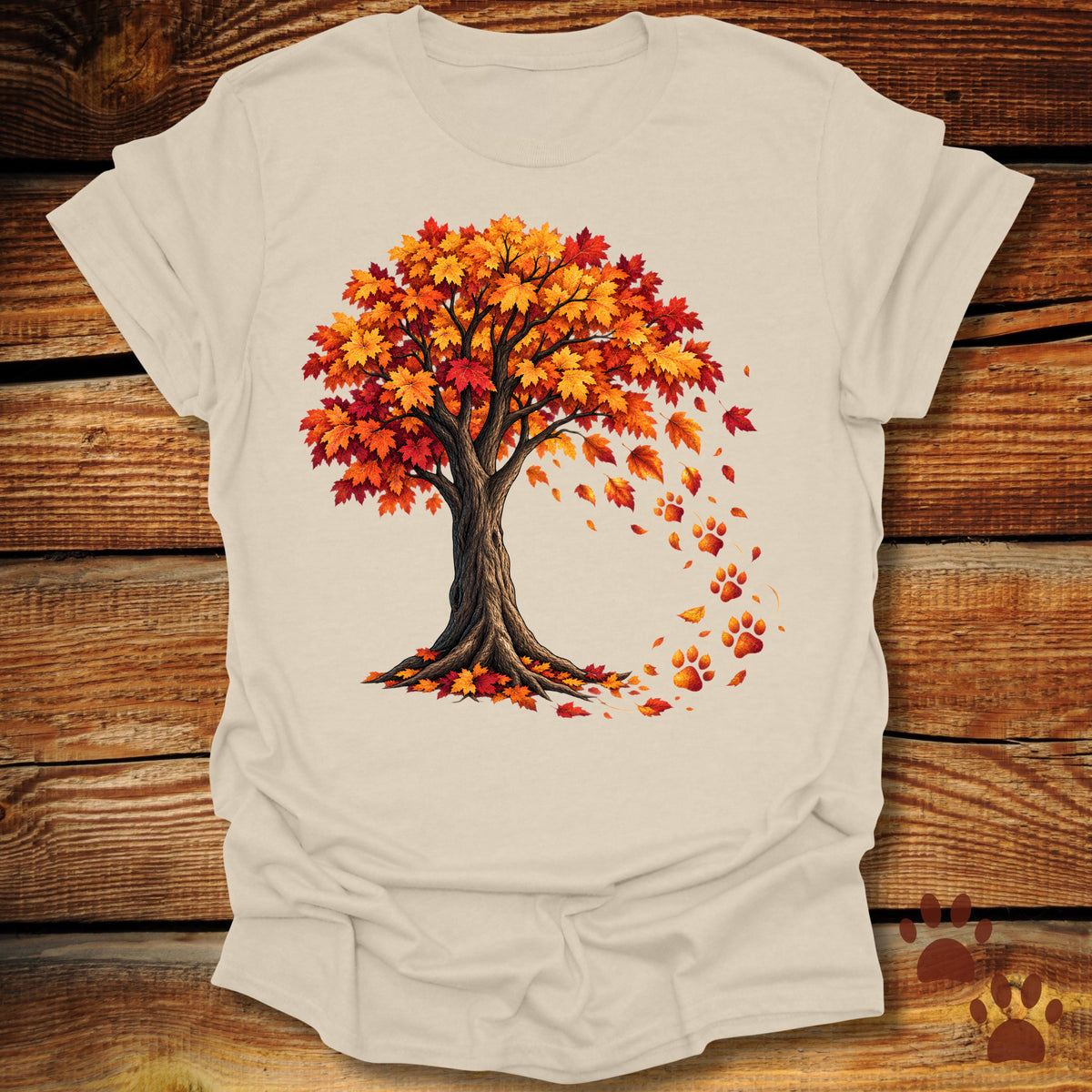 Falling Paw Prints T-Shirt