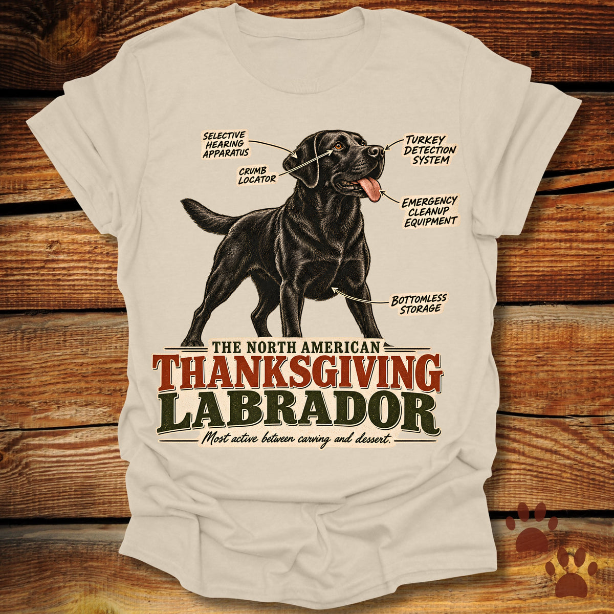 North American Thanksgiving Labrador T-Shirt
