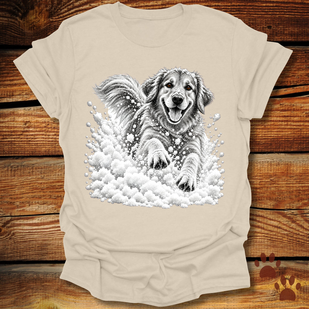 Golden Retriever Snow Day T-Shirt