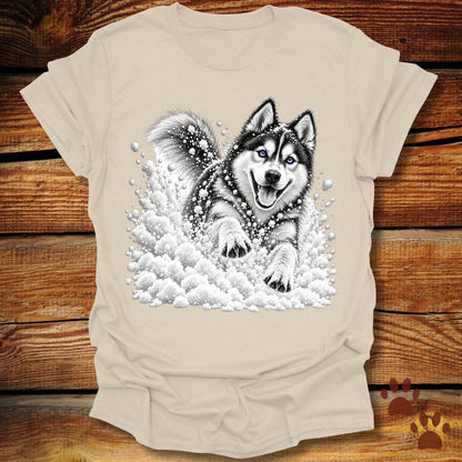 Husky Snow Day T-Shirt