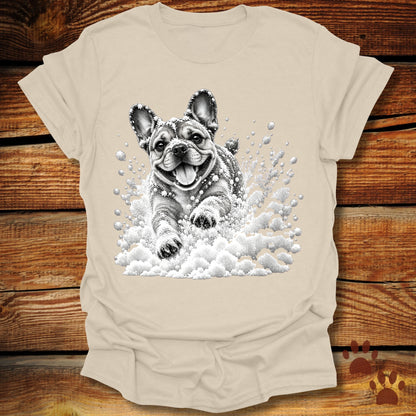 French (Frenchie) Bulldog Snow Day T-Shirt