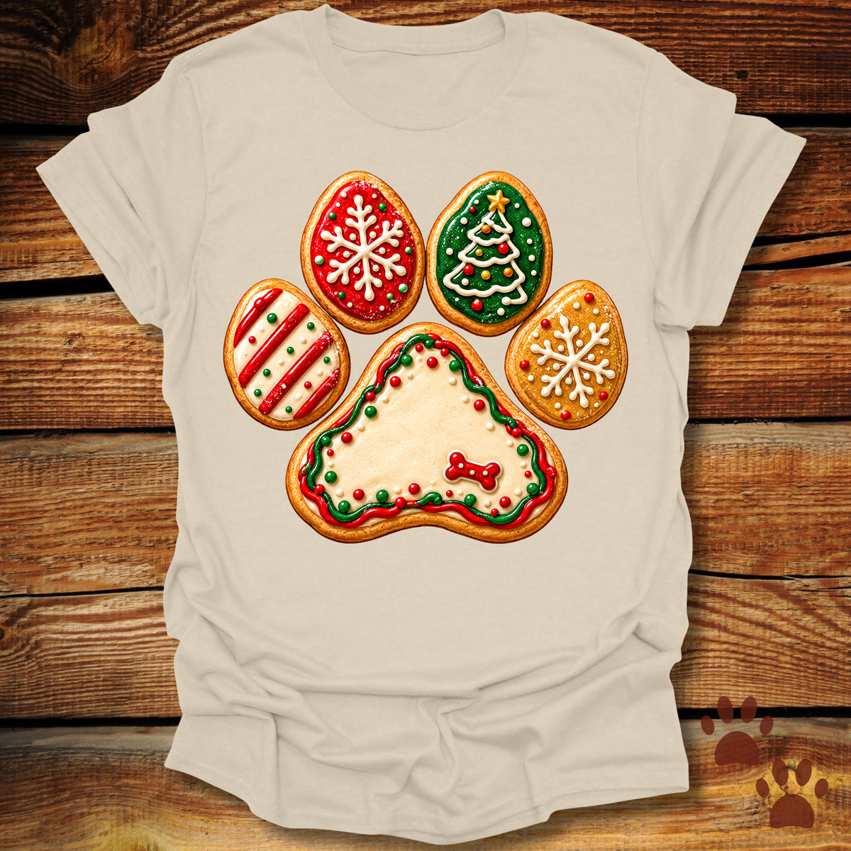 Christmas Cookie Paw T-Shirt