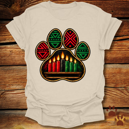 Kwanzaa Paw Print T-Shirt