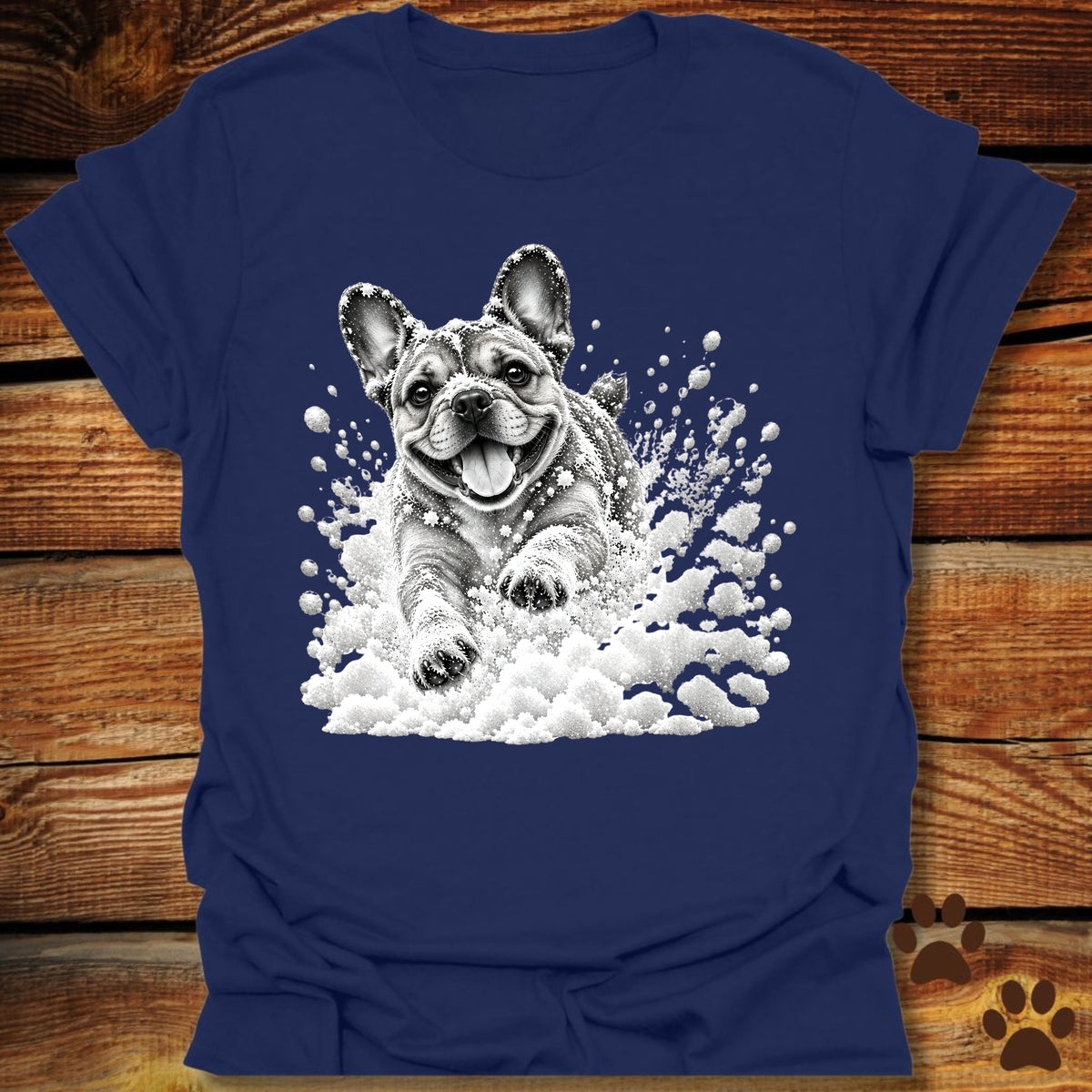 French (Frenchie) Bulldog Snow Day T-Shirt