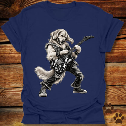 Golden Retriever Guitar Shredder T-Shirt