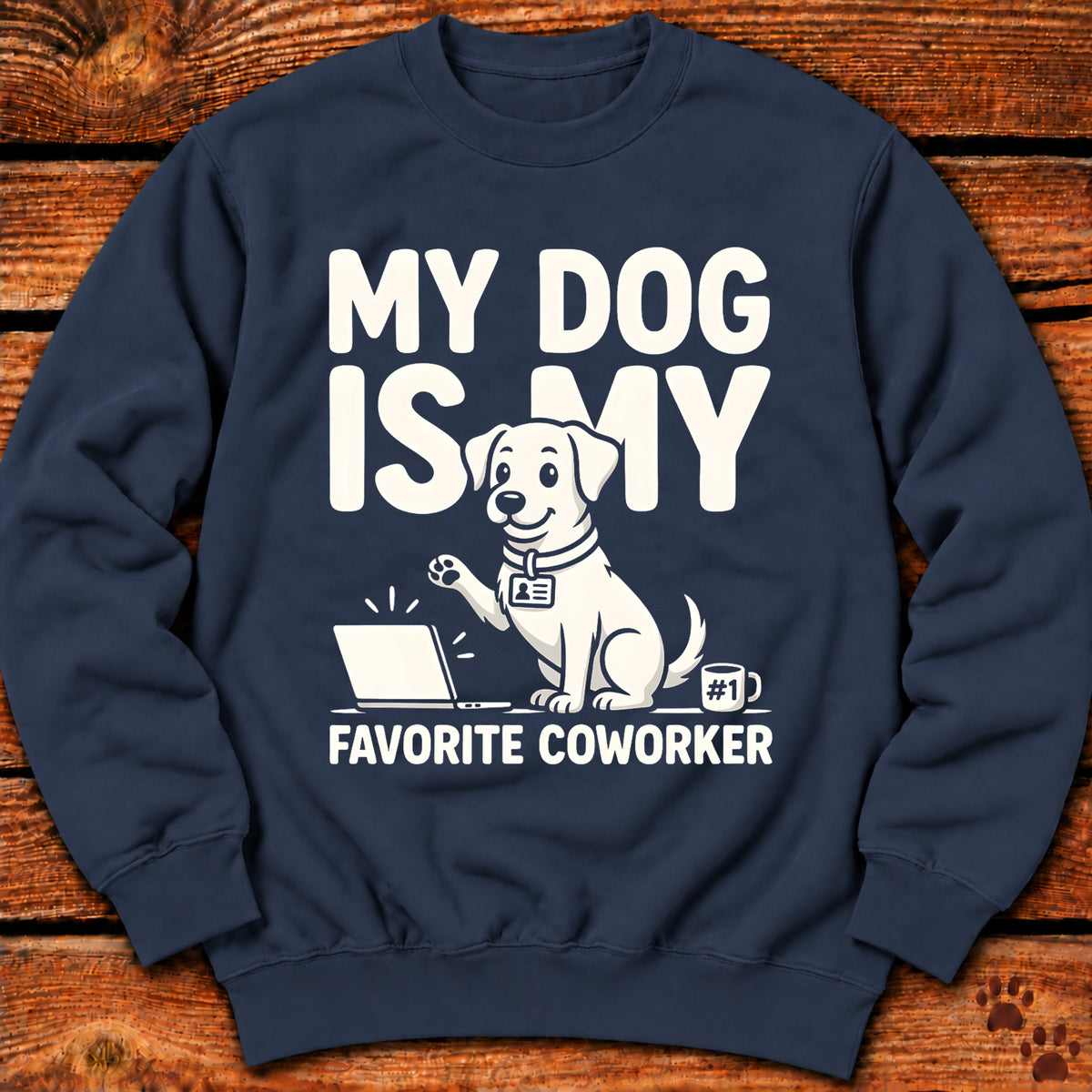 My Dog Is My Favorite Coworker Crewneck