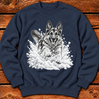 German Shepherd Snow Day Sweatshirt