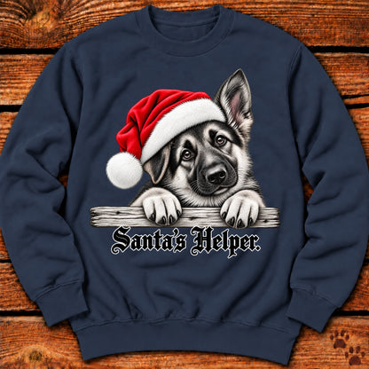 Santa’s Helper German Shepherd Sweatshirt