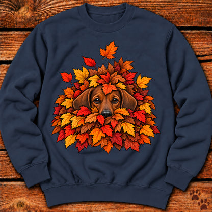 Dachshund Leaf Pile Crewneck