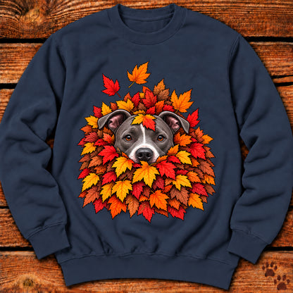 Pitbull Leaf Pile Crewneck