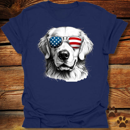 Golden Retriever Fourth of July Shirt