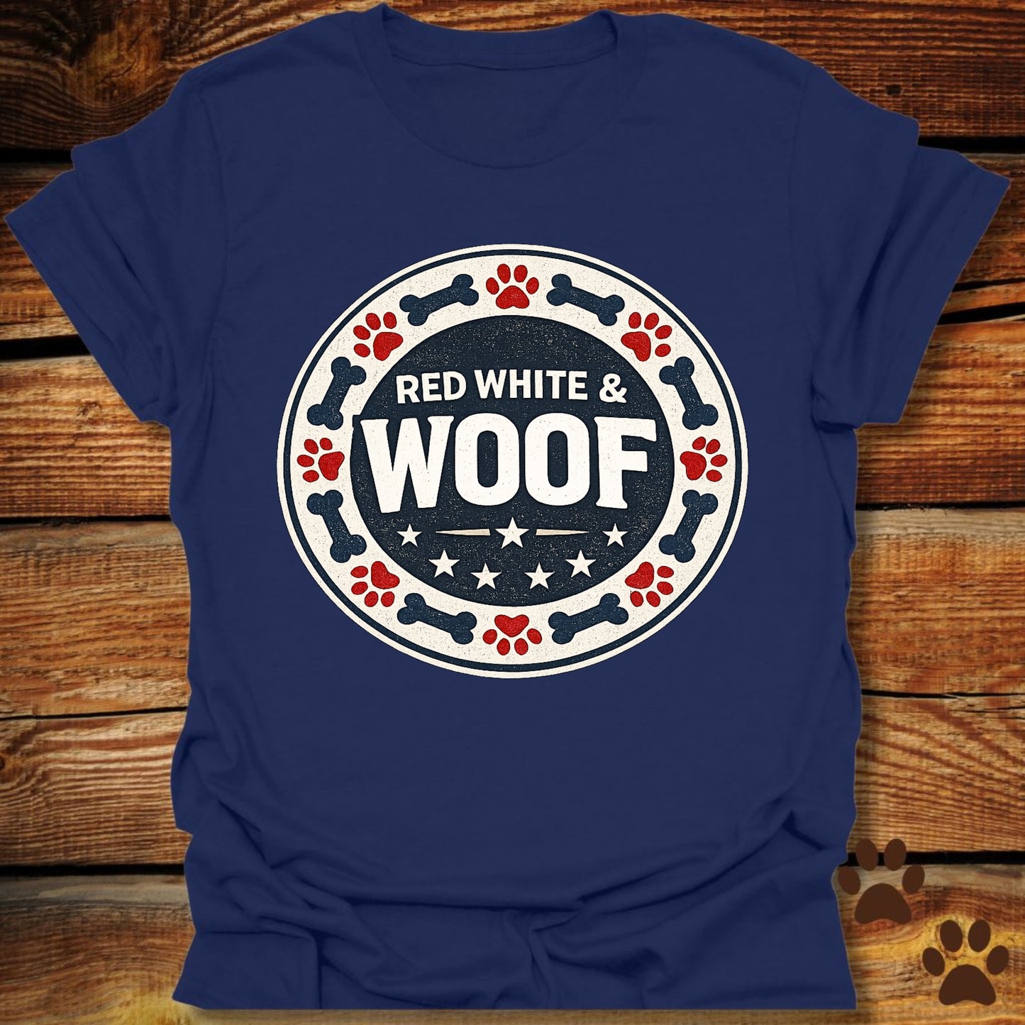Red White and Woof T-Shirt