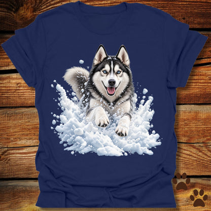 Husky Snow Frolic T-Shirt