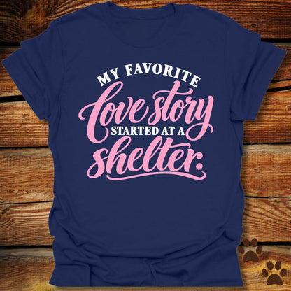 My Favorite Love Story - Rescue Dog T-Shirt