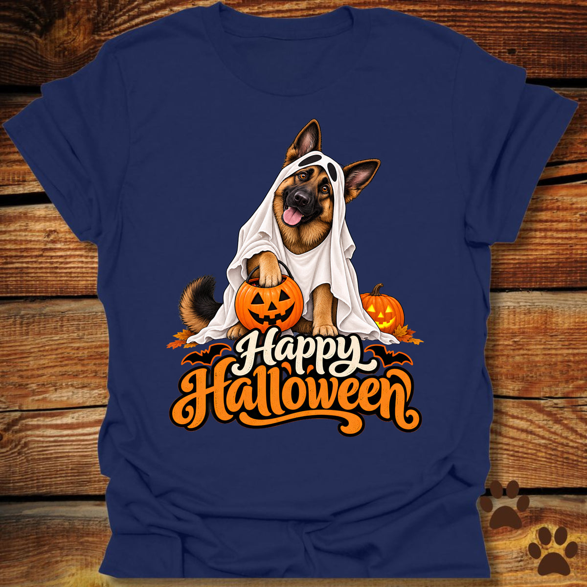 "Happy Halloween" German Shepherd T-Shirt