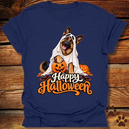 "Happy Halloween" German Shepherd T-Shirt