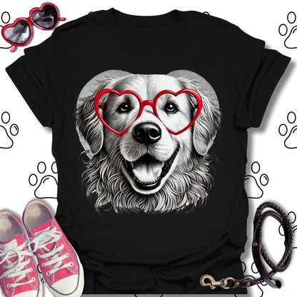 Golden Retriever Valentine T-Shirt