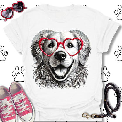 Golden Retriever Valentine T-Shirt