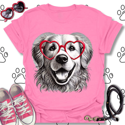 Golden Retriever Valentine T-Shirt