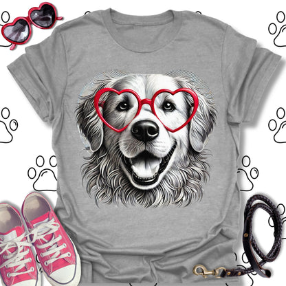 Golden Retriever Valentine T-Shirt