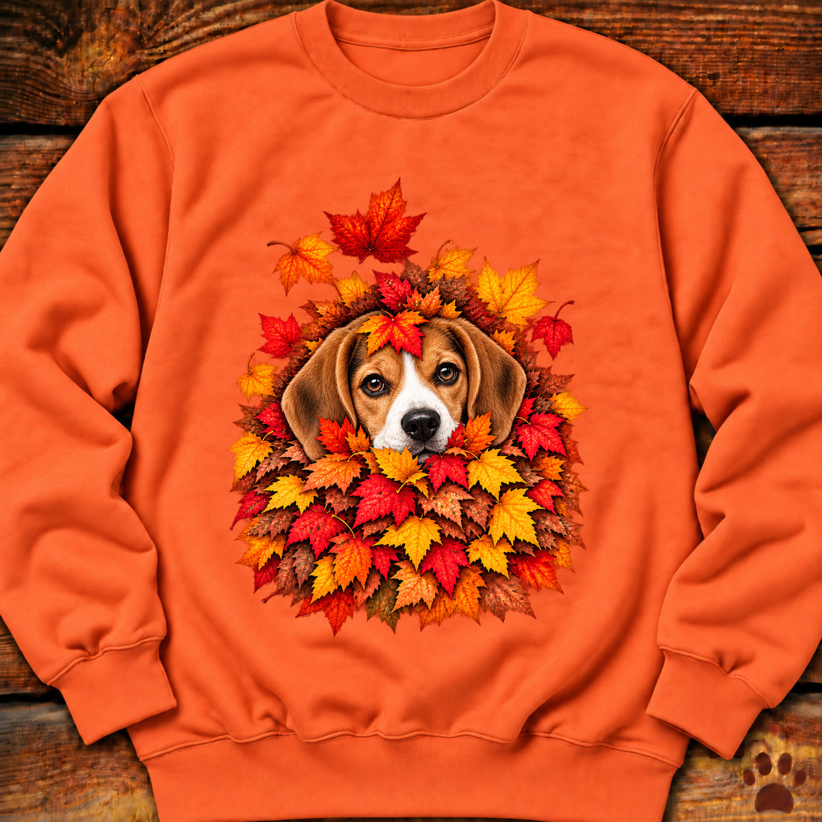 Beagle Leaf Pile Sweatshirt