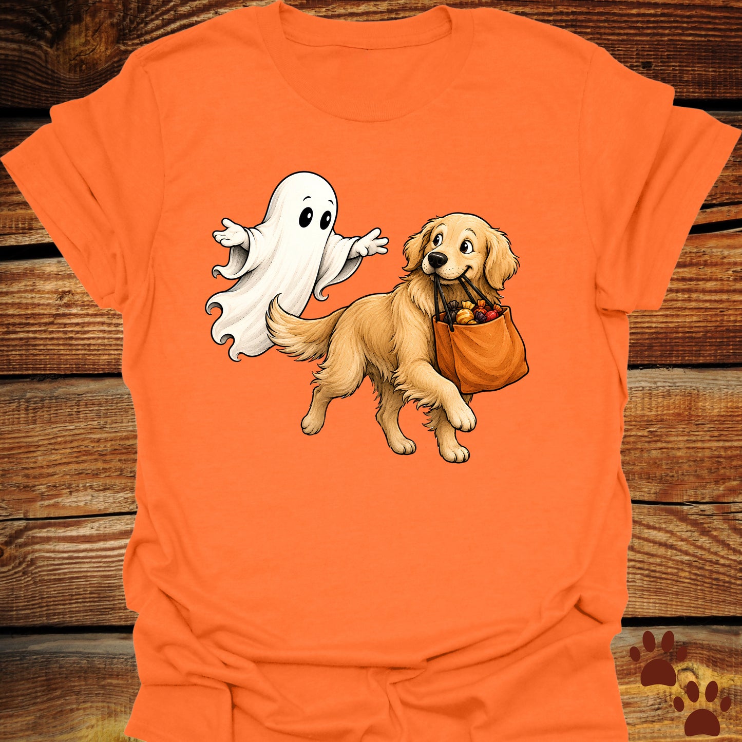 Trick-or-Treat Golden Retriever T-Shirt