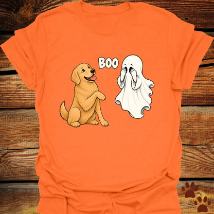 Boo Ghost Golden Retriever T-Shirt