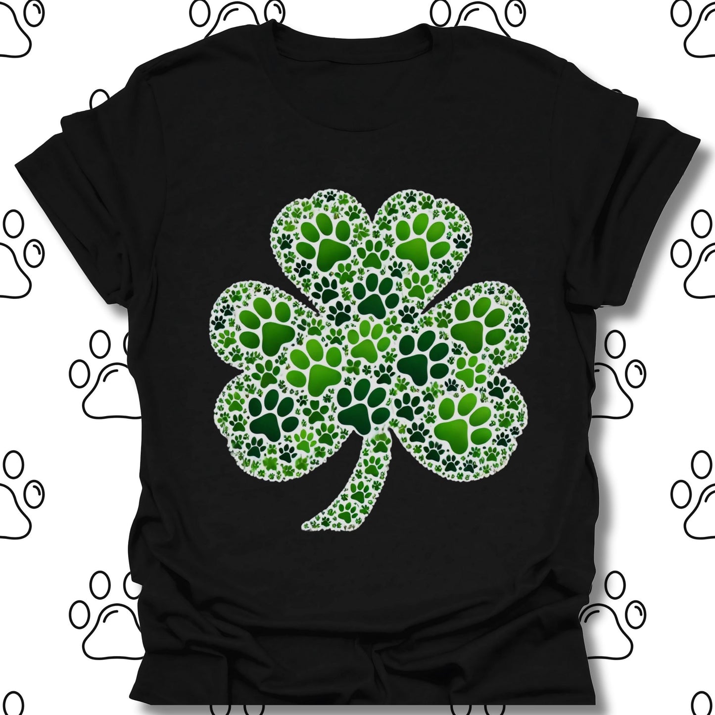 Lucky Paw Shamrock St. Patrick’s Day T-Shirt