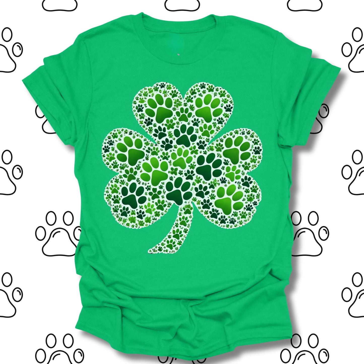 Lucky Paw Shamrock St. Patrick’s Day T-Shirt