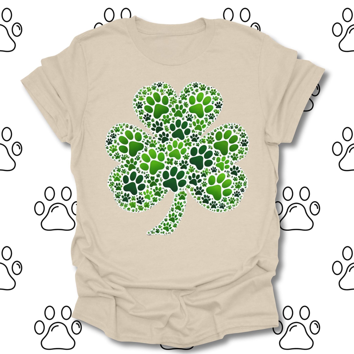 Lucky Paw Shamrock St. Patrick’s Day T-Shirt