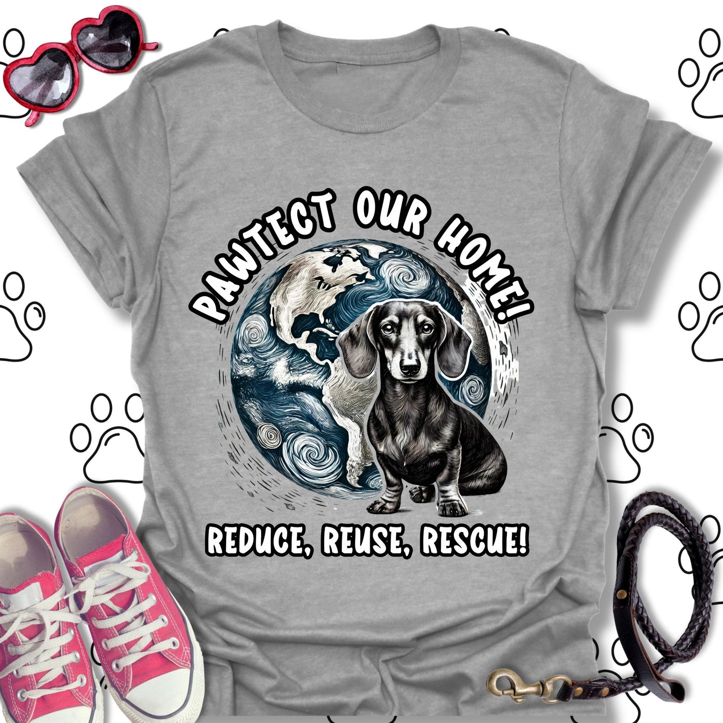 Dachshund Earth Day T-Shirt