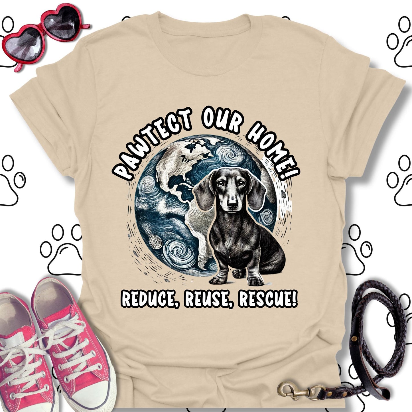 Dachshund Earth Day T-Shirt