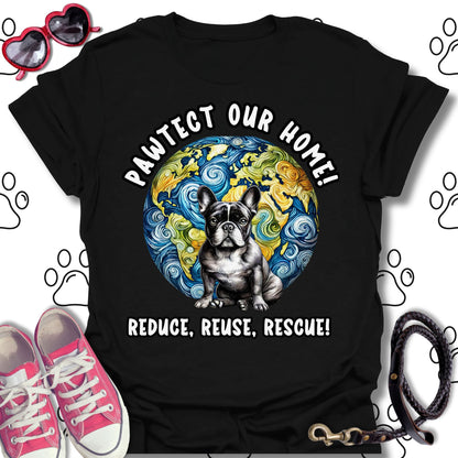 French Bulldog Earth Day T-Shirt