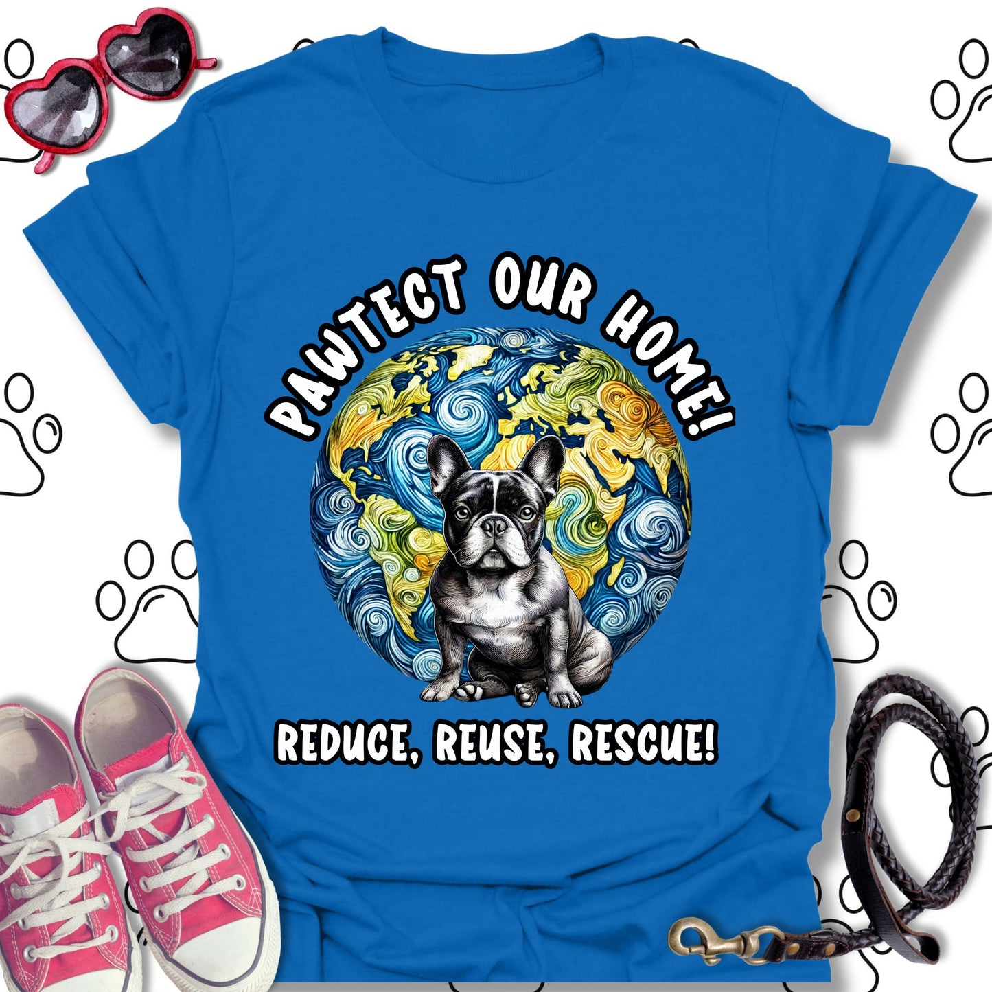 French Bulldog Earth Day T-Shirt