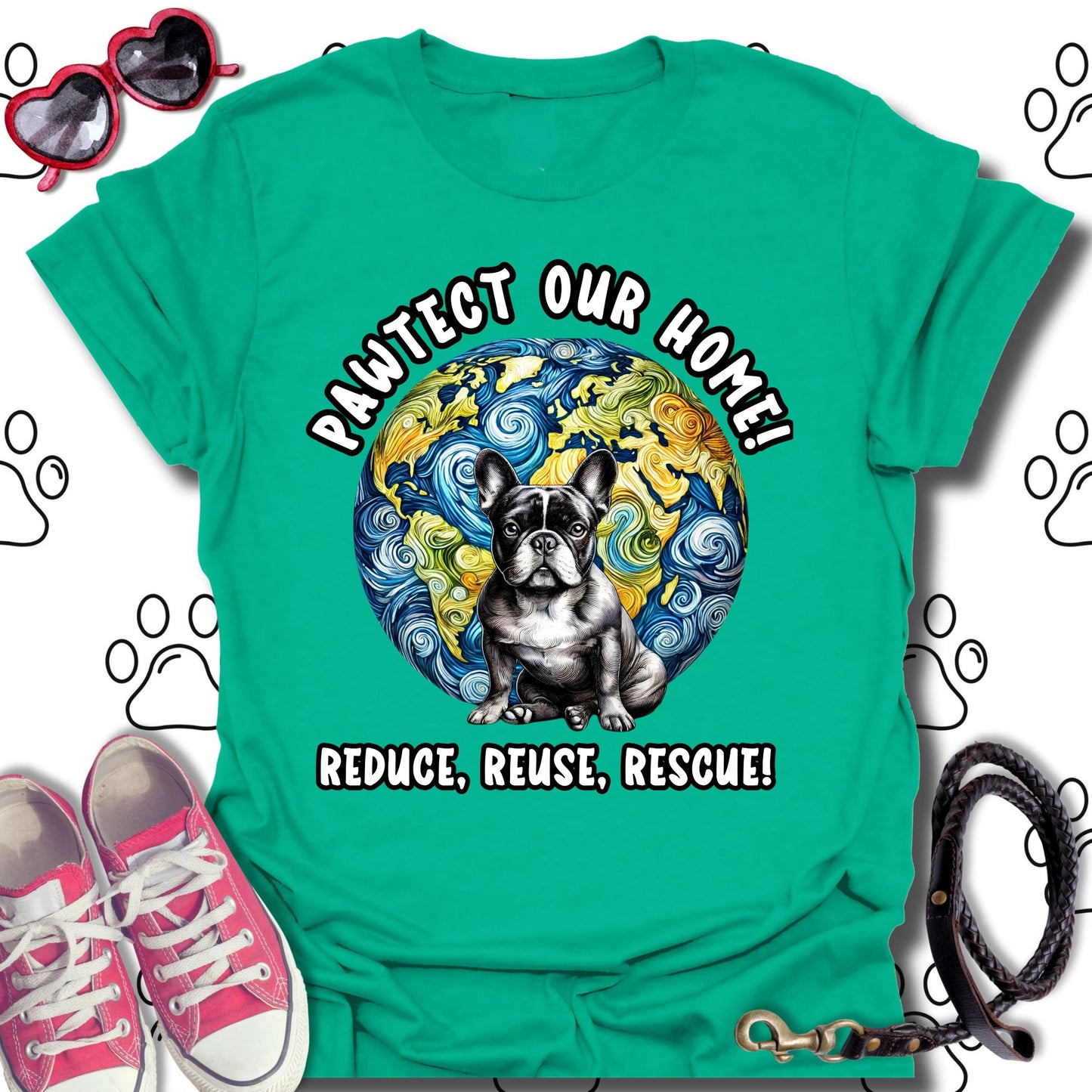 French Bulldog Earth Day T-Shirt