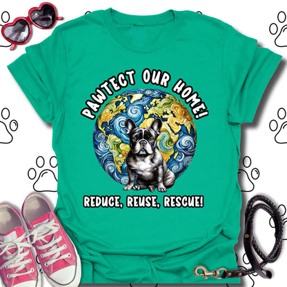 French Bulldog Earth Day T-Shirt