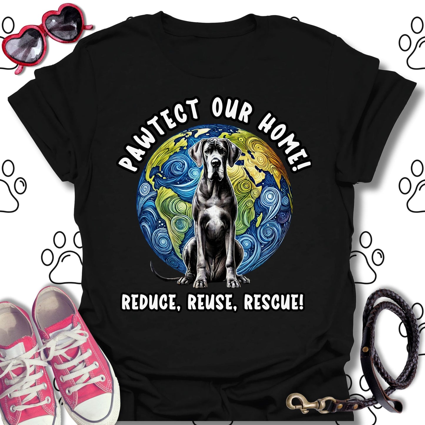 Great Dane Earth Day T-Shirt