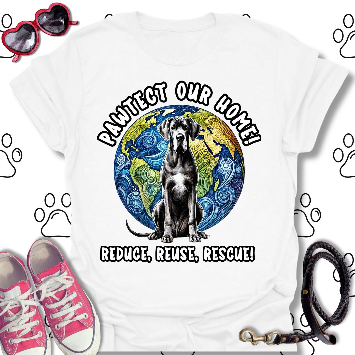 Great Dane Earth Day T-Shirt