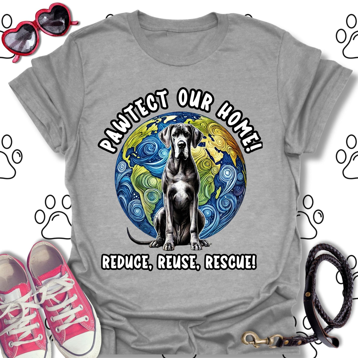 Great Dane Earth Day T-Shirt