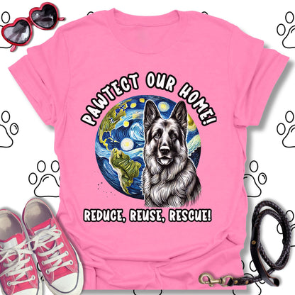 German Shepherd Earth Day T-Shirt