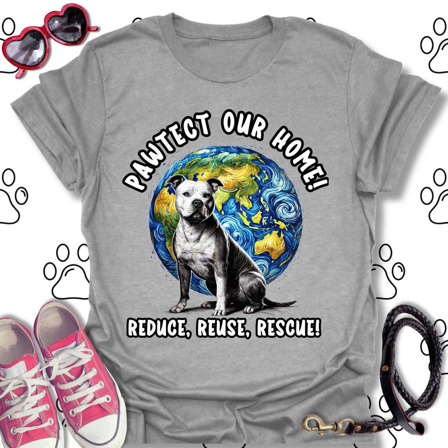 Pitbull Earth Day Shirt T-Shirt