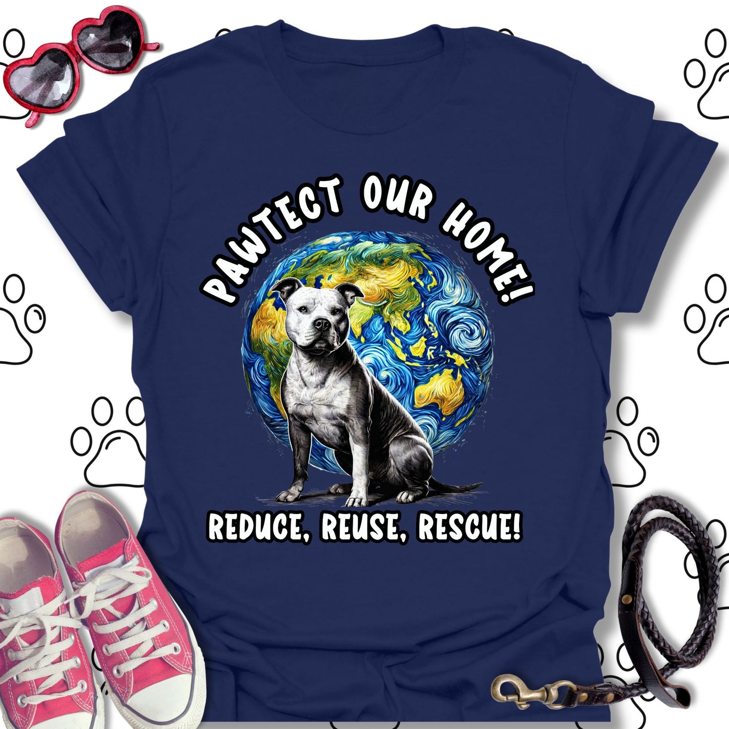 Pitbull Earth Day Shirt T-Shirt